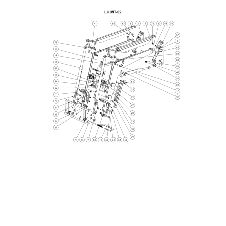 Sworzeń fi30x120 T-Gm20 S-Ł z kalamitkami